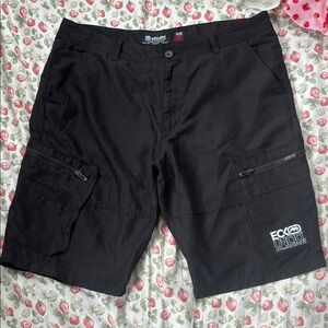 Ecko Unlimited Men's Black Cargo Shorts